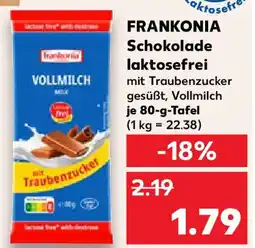 Kaufland FRANKONIA Schokolade laktosefrei Angebot