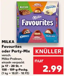 Kaufland MILKA Favourites oder Party-Mix Angebot