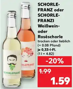 Kaufland SCHORLE- FRANZ oder SCHORLE- FRANZI Weißwein- oder Roséschorle Angebot