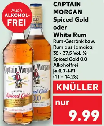 Kaufland CAPTAIN MORGAN Spiced Gold oder White Rum Rum Angebot