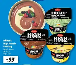 Lidl Milbona high protein pudding schoko Angebot