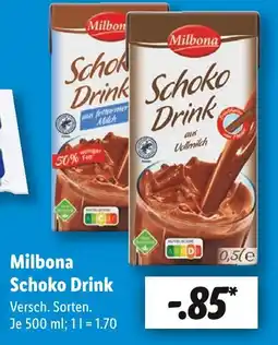 Lidl Milbona schoko drink aus vollmilch Angebot