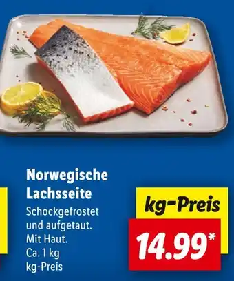 Lidl Norwegische lachseite Angebot