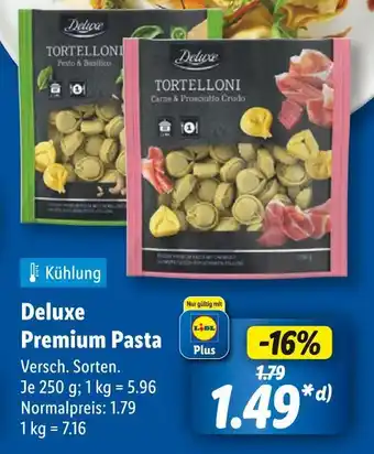 Lidl Deluxe premium pasta Angebot