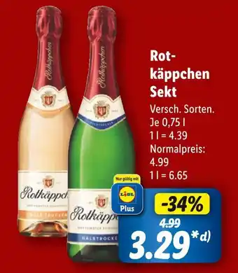 Lidl Rotkäppchen sekt rosé trocken Angebot