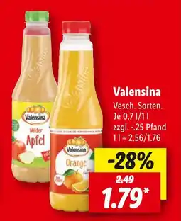 Lidl Valensina milder apfel Angebot