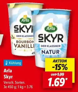 Lidl Arla skyr bourbon vanille Angebot