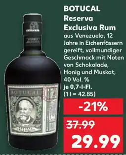 Kaufland BOTUCAL Reserva Exclusiva Rum Angebot