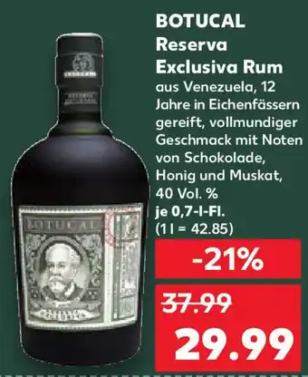 Kaufland BOTUCAL Reserva Exclusiva Rum Angebot