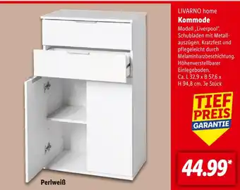 Lidl Livarno home kommode modell „liverpool“ Angebot