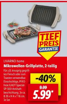 Lidl Livarno home mikrowellen-grillplatte, 2-teilig Angebot