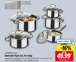Lidl Livarno home edelstahl-topf-set, 10-teilig Angebot