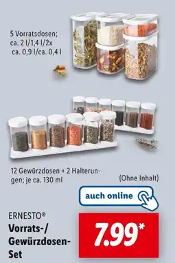 Lidl Ernesto vorratsdosen-set Angebot
