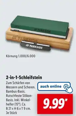Lidl Parkside 2-in-1-schleifstein Angebot