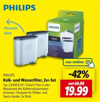 Lidl Philips kalk- und wasserfilter, 2er-set Angebot