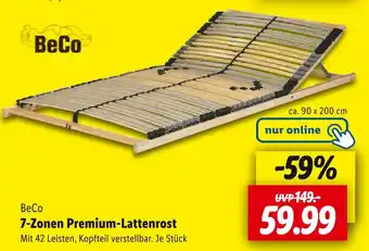 Lidl Beco 7-zonen premium-lattenrost Angebot