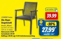 Lidl Livarno home alu-rope-stapelstuhl Angebot