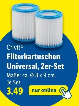 Lidl Crivit filterkartuschen universal, 2er-set Angebot