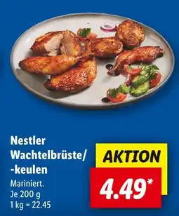 Lidl Nestler wachtelbrüste/-keulen Angebot