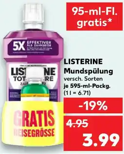 Kaufland LISTERINE Mundspülung Angebot