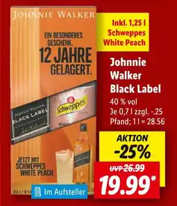 Lidl Johnnie walker johnnie walker black label Angebot
