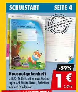 Mäc Geiz Hausaufgabenheft Angebot