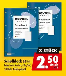 Mäc Geiz Novoo basic schulblock Angebot