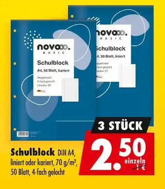 Mäc Geiz Novoo basic schulblock Angebot