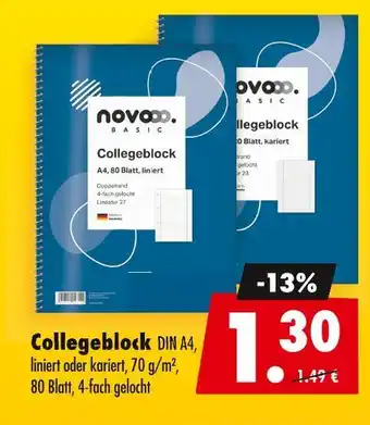 Mäc Geiz Novoo basic collegeblock Angebot