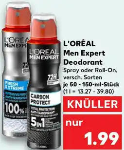Kaufland L'OREAL Men Expert Deodorant Angebot