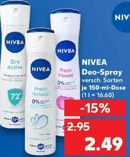 Kaufland NIVEA Deo-Spray Angebot