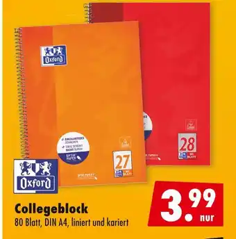 Mäc Geiz Oxford collegeblock Angebot