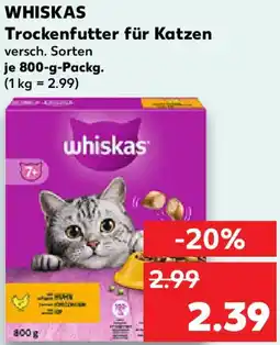Kaufland WHISKAS Trockenfutter für Katzen Angebot