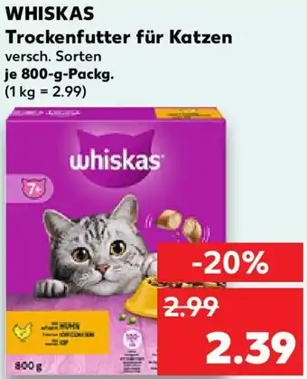 Kaufland WHISKAS Trockenfutter für Katzen Angebot