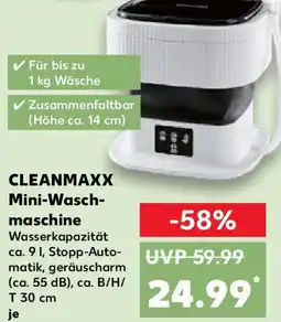 Kaufland CLEANMAXX Mini-Wasch- maschine Angebot