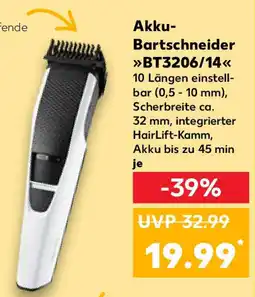 Kaufland Akku- Bartschneider BT3206/14 Angebot