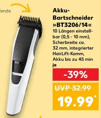 Kaufland Akku- Bartschneider BT3206/14 Angebot
