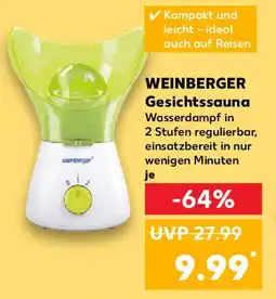 Kaufland WEINBERGER Gesichtssauna Angebot