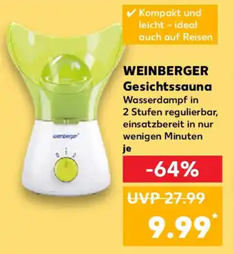 Kaufland WEINBERGER Gesichtssauna Angebot