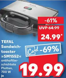 Kaufland TEFAL Sandwich- toaster SM1552 Angebot