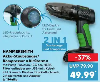 Kaufland HAMMERSMITH Akku-Staubsauger/ Kompressor AirStorm Angebot