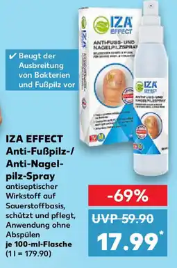 Kaufland IZA EFFECT Anti-Fußpilz-/ Anti-Nagel- pilz-Spray Angebot