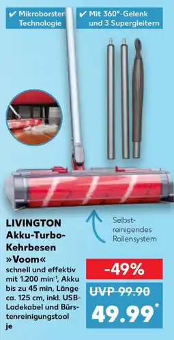 Kaufland LIVINGTON Akku-Turbo- Kehrbesen Voom Angebot