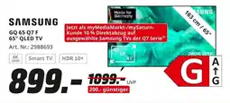 MediaMarkt SAMSUNG GQ 65 Q7 F 65" QLED TV Angebot