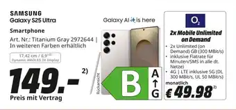 MediaMarkt SAMSUNG Galaxy S25 Ultra Smartphone Angebot