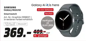 MediaMarkt SAMSUNG Galaxy Watch8 Smartwatch Angebot
