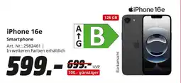 MediaMarkt iPhone 16e Smartphone Angebot