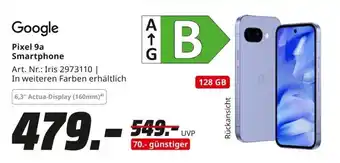 MediaMarkt Google Pixel 9a Smartphone Angebot