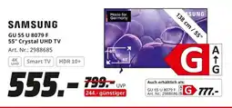 MediaMarkt SAMSUNG GU 55 U 8079 F 55" Crystal UHD TV Angebot
