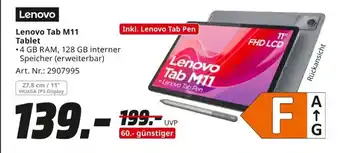 MediaMarkt Lenovo Tab M11 Tablet Angebot